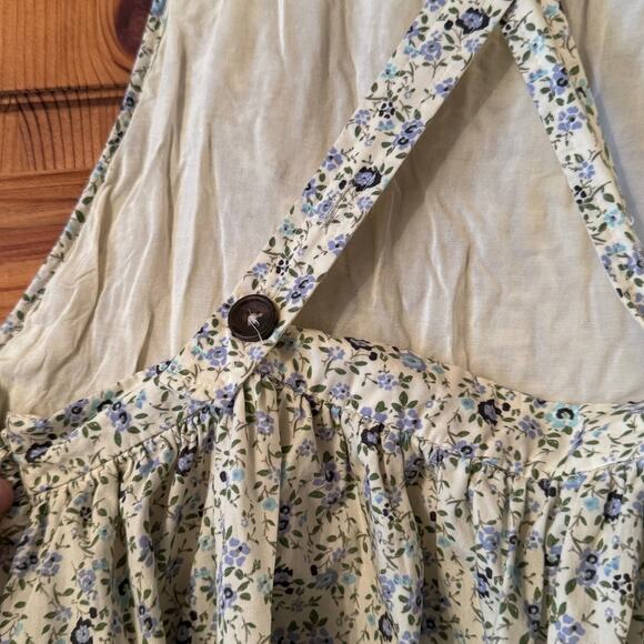 Free People S/P Mini cotton overall dress festival boho cottagecore mini - Picture 9 of 12